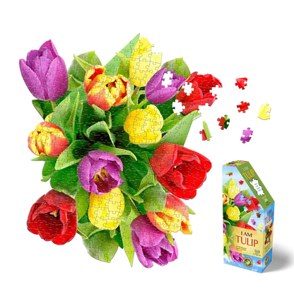 I Am Tulip 350 Piece Floral Shaped Jigsaw Puzzle Madd Capp