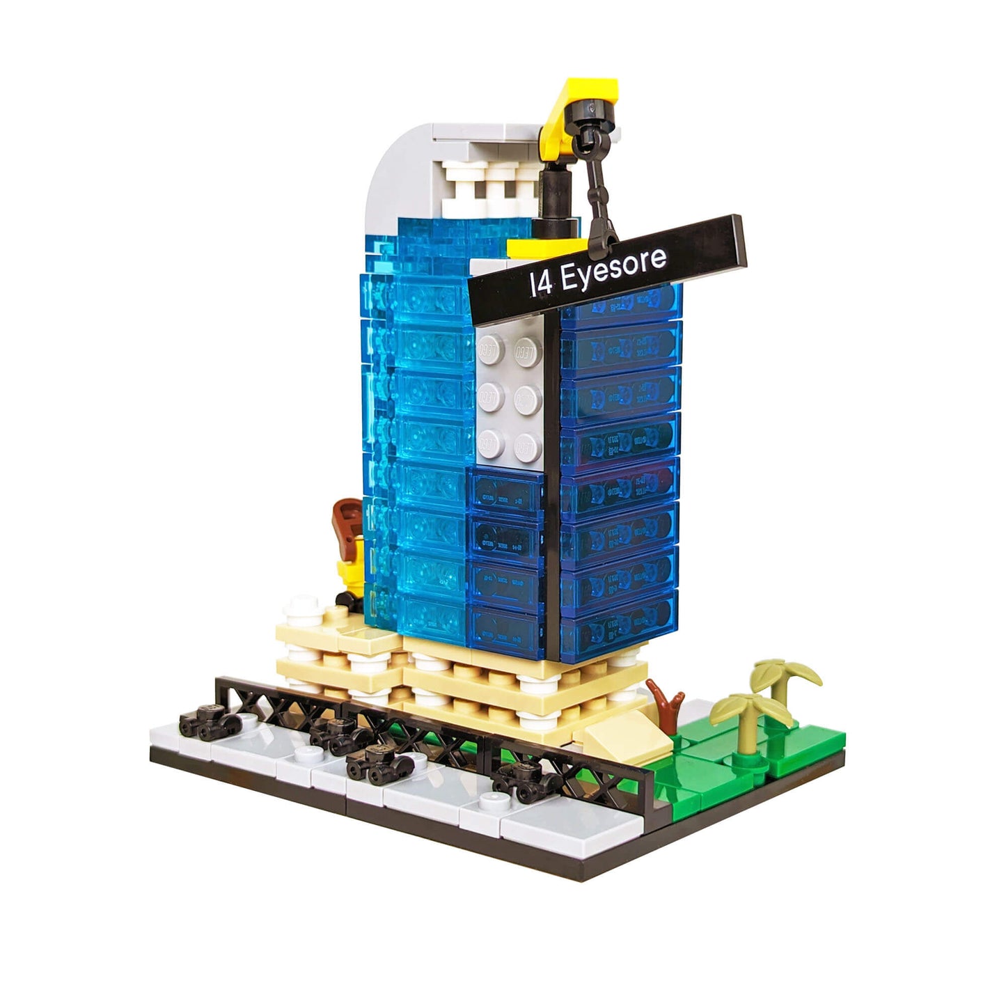 I-4 Eyesore Orlando "Majesty Building" Custom Building Kit - Made Using LEGO® Parts