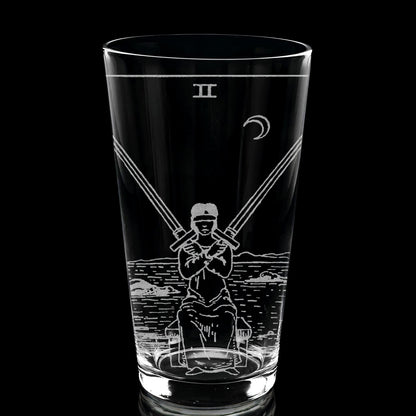 RIDER-WAITE TAROT CARD Pint Glasses by LumEngrave