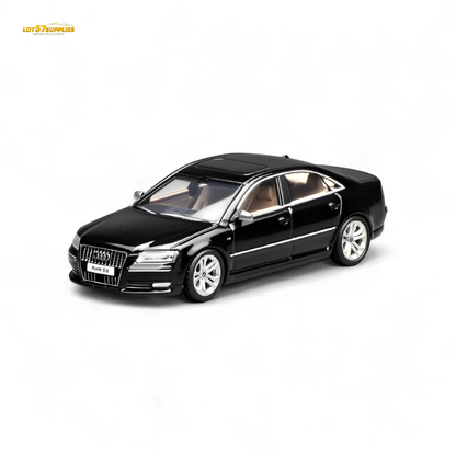(Pre-Order) Motorhelix 2008 Audi S8 D3 - Brilliant Black 1:64