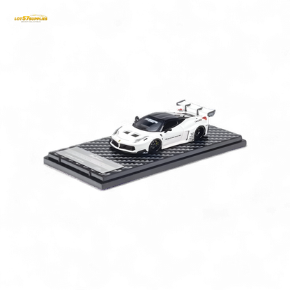 QIDIAN Ferrari 458 LBWK GT White 1:64