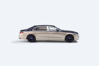 AR BOX 2021 Mercedes-Benz Maybach W223 Blue-Gold 1:64