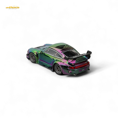 Star Model Porsche RWB 993 GT Wing Magic Purple-Green 1:64