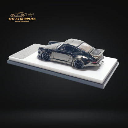 MC Porsche RWB 930 Chrome Gunmetal Gray Diecast 1:64