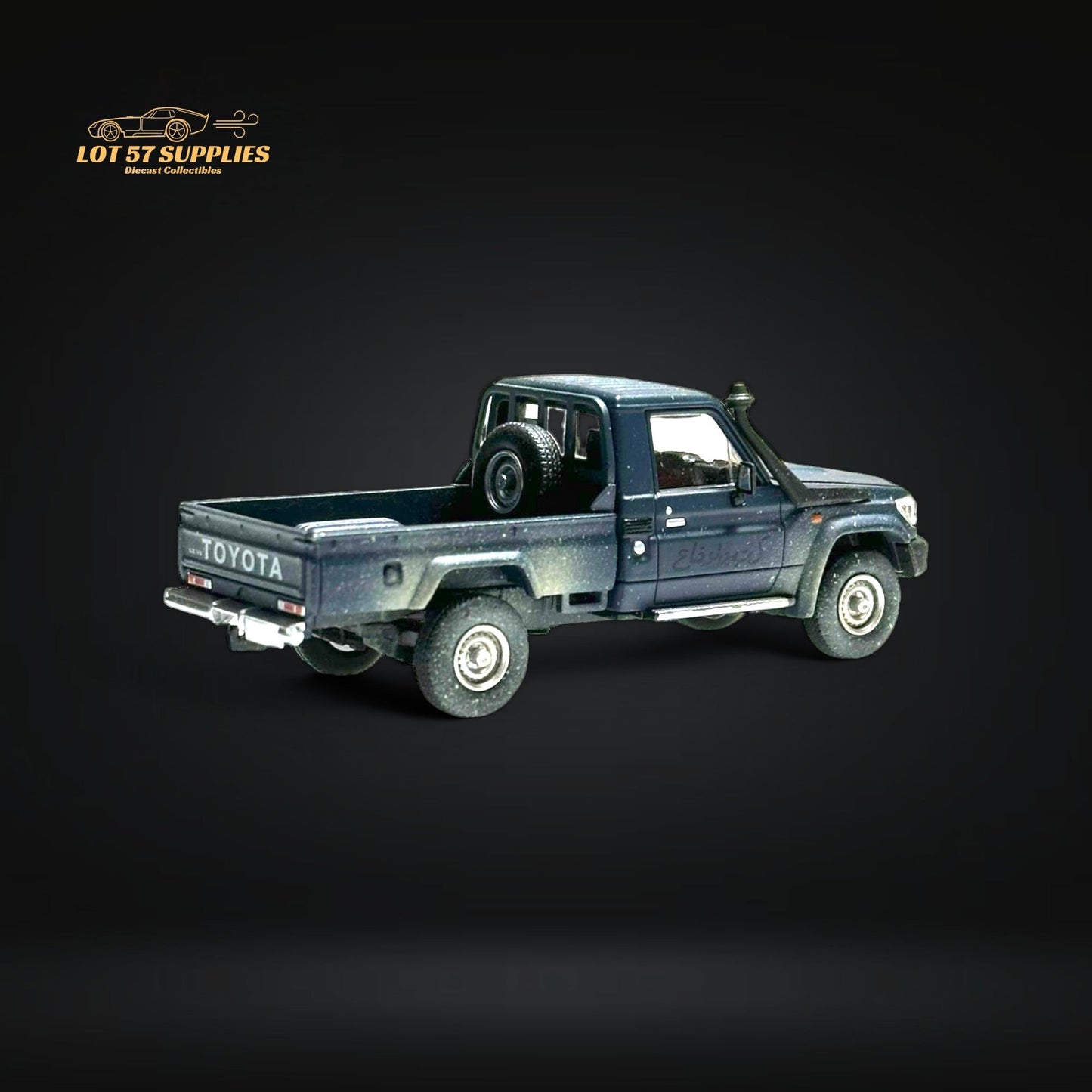 HobbyFans Toyota Land Cruiser 70 Series Blue Dirt Version 1:64