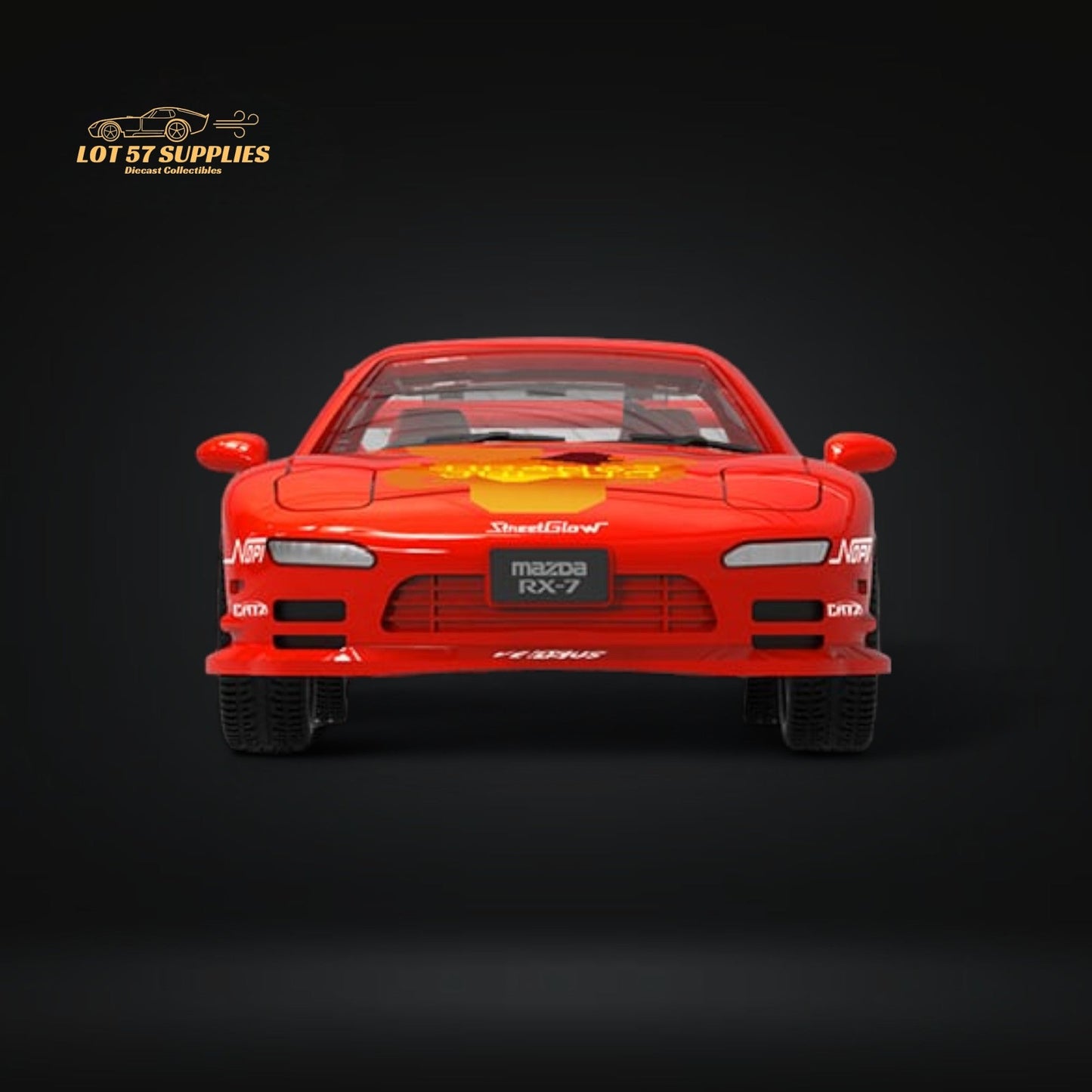 Mini Station Mazda RX-7 Red 1:64