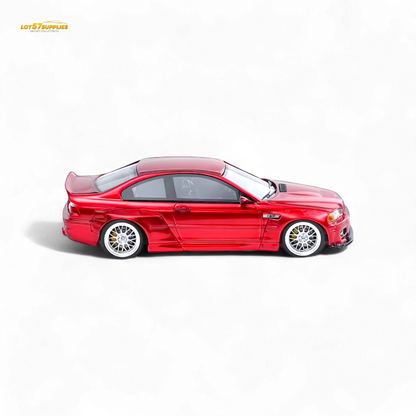 Flame BMW M3 E46 Widebody Pandem Metallic Red 1:64
