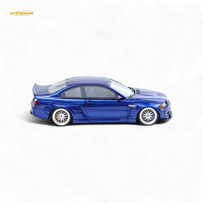 Flame BMW M3 E46 Widebody Pandem Metallic Blue 1:64