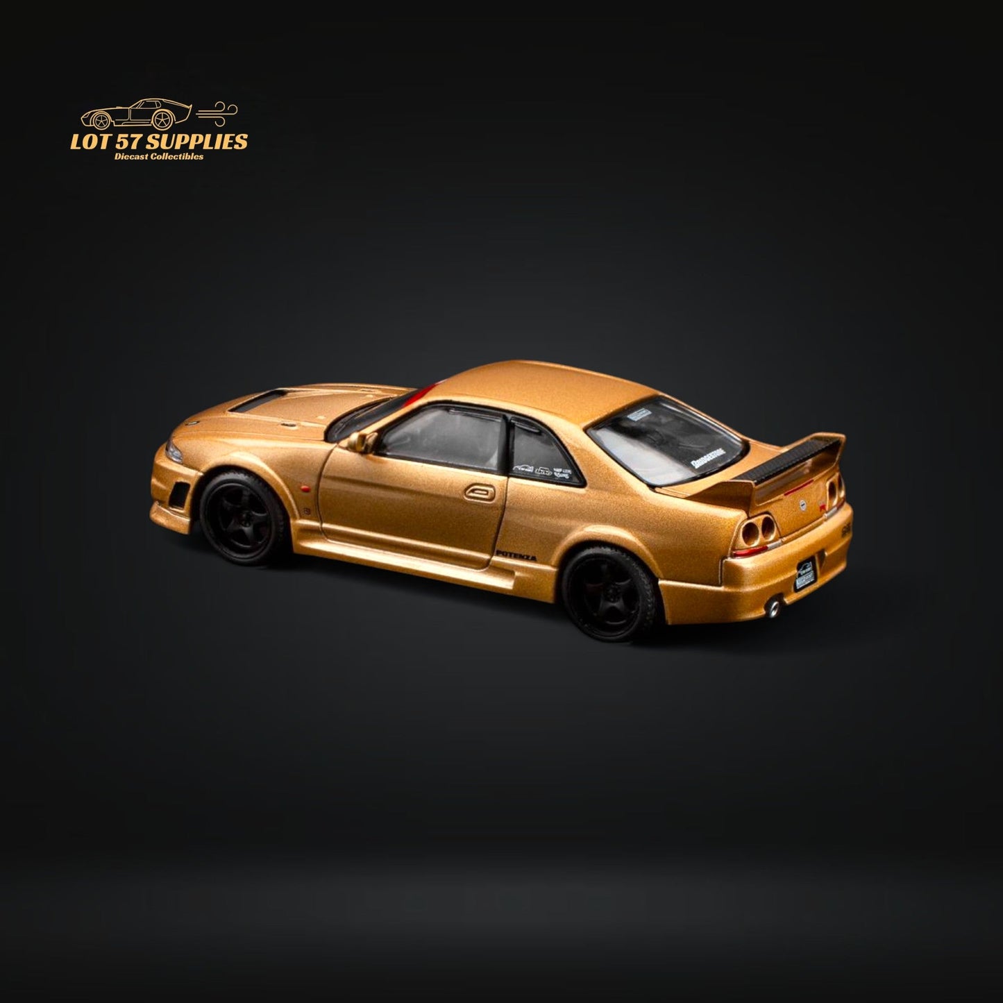 (Pre-Order) Pop Race Nissan Skyline GT-R R33 Top Secret Gold PR640150 1:64