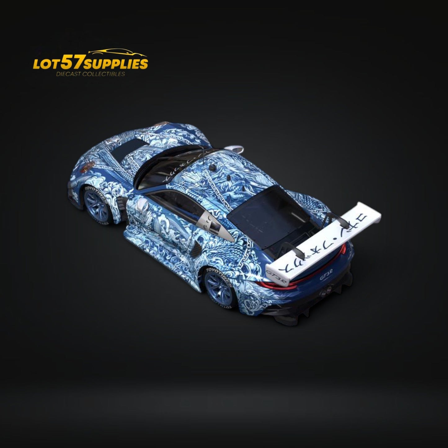 (Pre-Order) DCM Porsche 911 GT3 R in Green Ocean livery 1:64