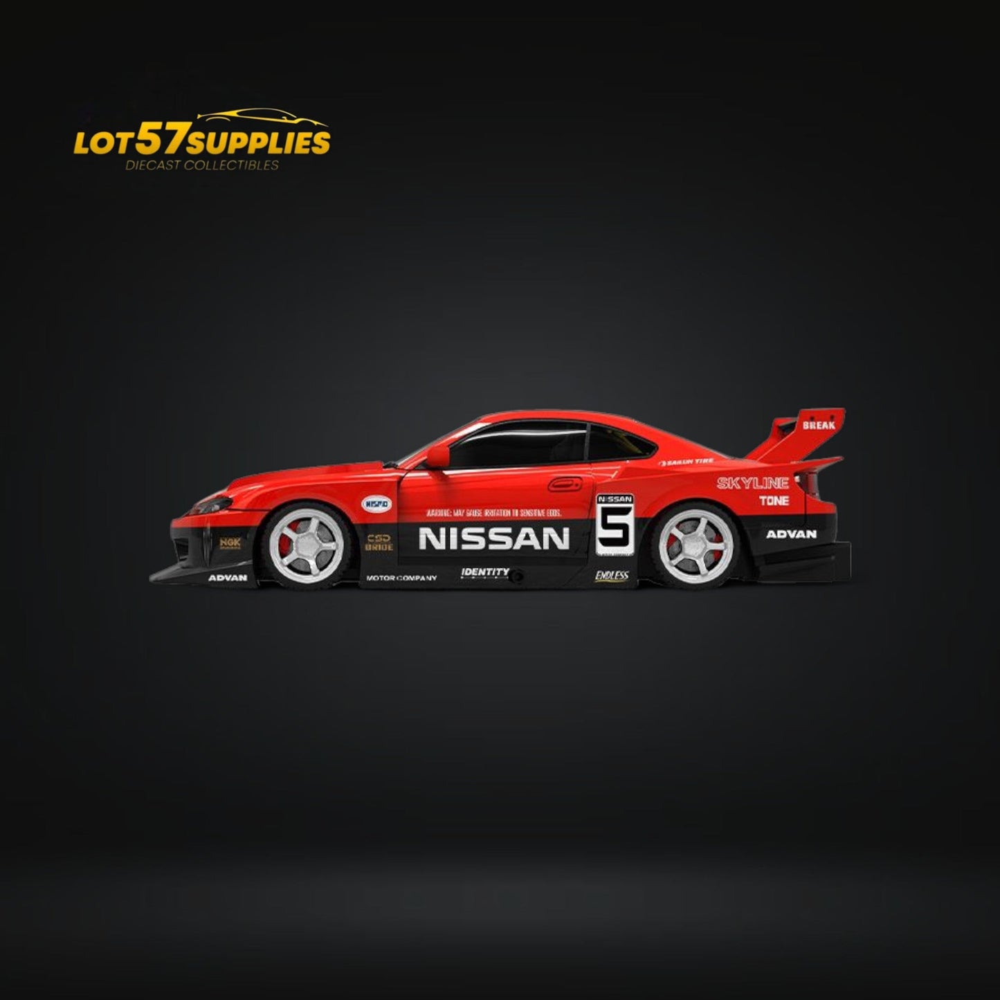 (Pre-Order) SUPCAR Silvia S15 Advan LBWK Livery Ordinary 1:64