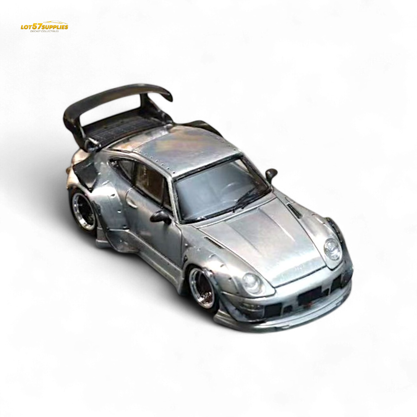 Street Weapon Porsche RWB 993 Raw Varnish Color Low Wing 1:64