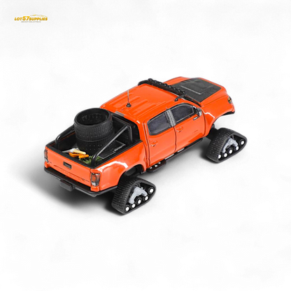 GCD Toyota TACOMA in Orange Red & 3PMSF Tires 1:64