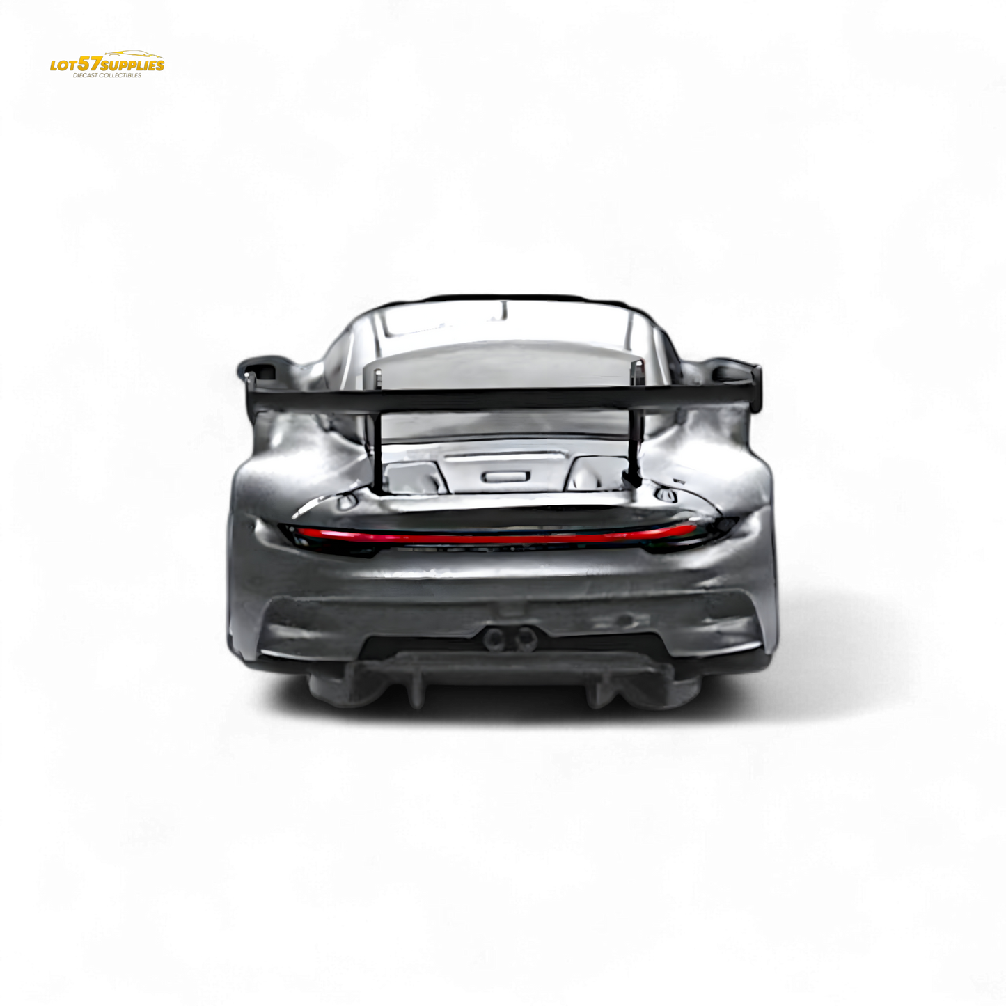 STAR RACE Porsche 911 GT3 Matte Silver Racing 1:64