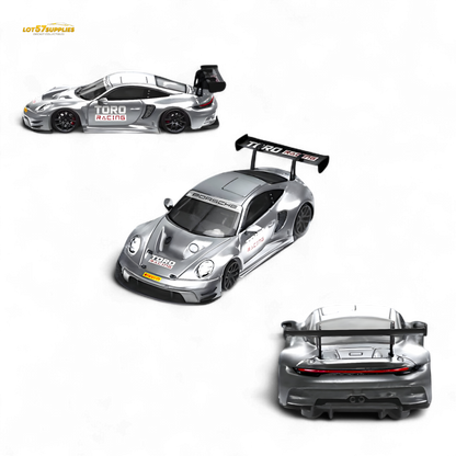 Star Race Porsche 911 GT3 Matte Silver 1:64