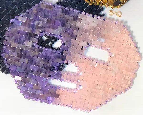 AMETHYST CLARITY + ROSE QUARTZ SELF-LOVE FACE MASK - Handmade by ZAQ Skin & Body