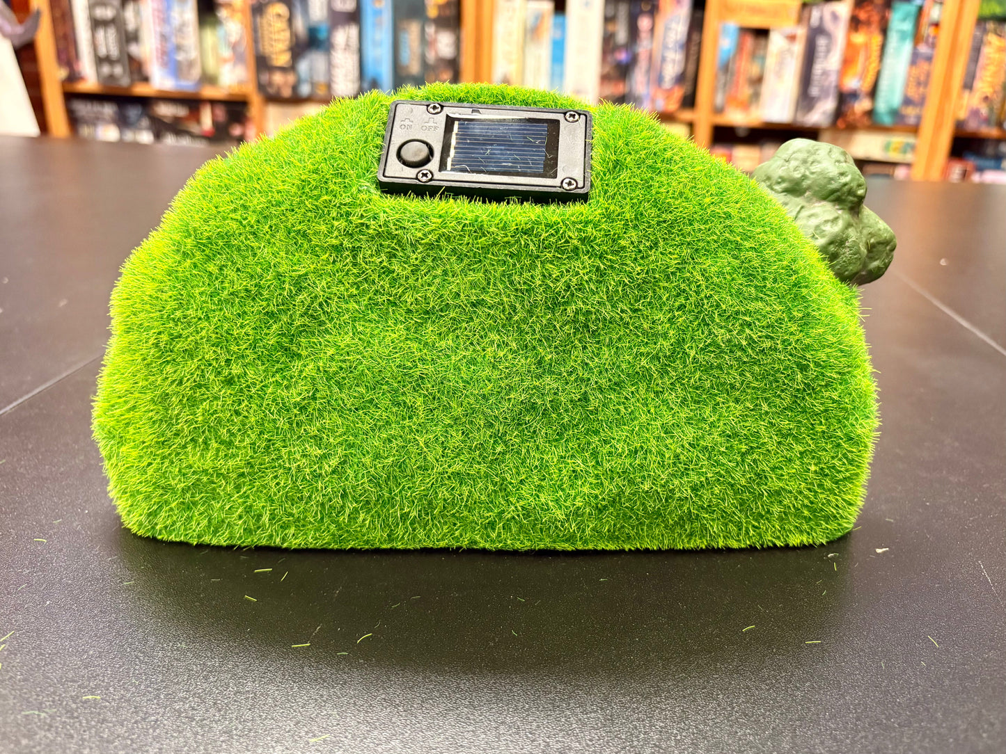 Solar Lighted Gnome Moss House - Set of 2