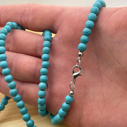 Donatello Gian Long 30 Inch Turquoise Ball Necklace by Donatello Gian