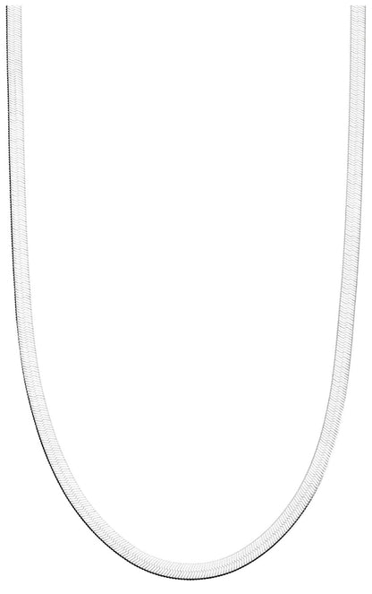 Donatello Gian Solid Sterling Silver Flat Necklace - 5 Lengths by Donatello Gian