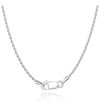 Solid Sterling Silver Rope Chain Choker Necklace - 3 Length Options by Donatello Gian