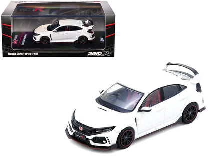 Honda Civic Type R (FK8) RHD (Right Hand Drive) White 1/64 Diecast Model Car by Inno Models  free shipping USA