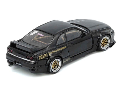 Nissan Skyline GT-R (BCNR33) RHD (Right Hand Drive) "Pandem - Rocket Bunny" Black 1/64 Diecast Model Car by Inno Models