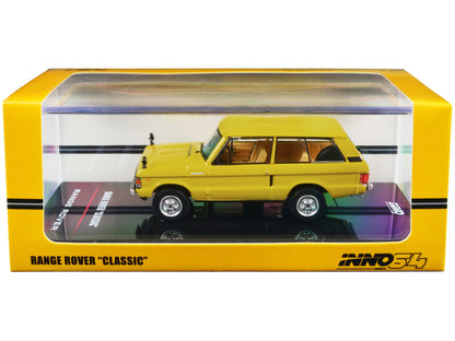 Land Rover "Classic" RHD (Right Hand Drive) Sanglow Yellow 1/64 Diecast Model Car by Inno Models  free shipping USA