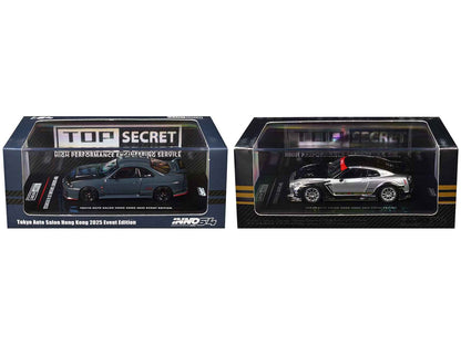 Nissan Top Secret "Tokyo Auto Salon Hong Kong 2025 Event Edition" Set of 2 Pieces 1/64 Diecast Model Car by Inno Models
