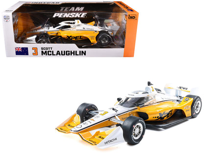 Dallara IndyCar #3 Scott McLaughlin "XPEL" Team Penske (Road Course Configuration) "NTT IndyCar Series" (2025) 1/18 Diecast Model Car by IXO Models  free shipping USA