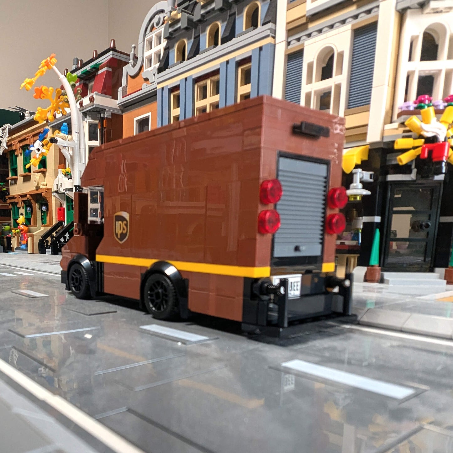 IPS Delivery Truck Building Set - Custom Printed Set - Made Using LEGO® Parts