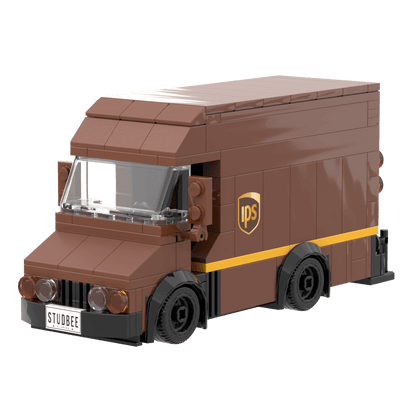 IPS Delivery Truck Building Set - Custom Printed Set - Made Using LEGO® Parts
