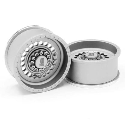 Vanquish IRC00311 KMC 1.9" XD136 Panzer Crawler Wheel (Silver) (2)