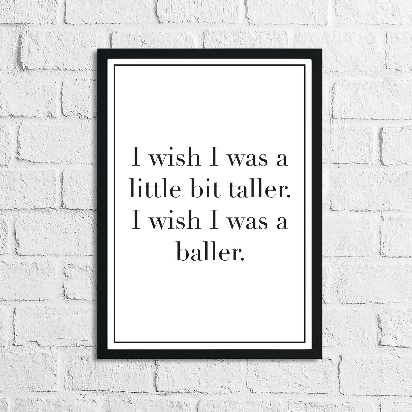Wish I Was Taller Children's Room Quote Wall Decor Print by WinsterCreations™ Official Store