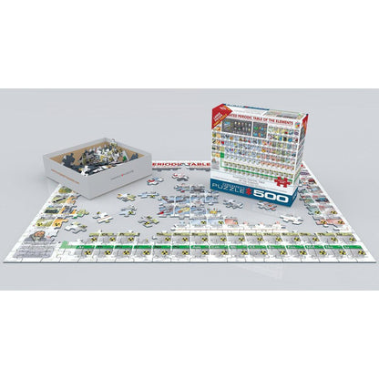 Illustrated Periodic Table of the Elements 500 Piece Jigsaw Puzzle Eurographics