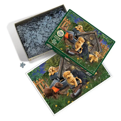 In the Doghouse 1000 Piece Jigsaw Puzzle Cobble Hill