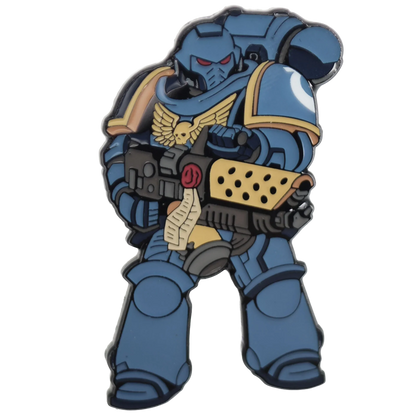 Foam Brain Mystery Loot: 40K Enamel Pins - Ultramarines vs Tyranids