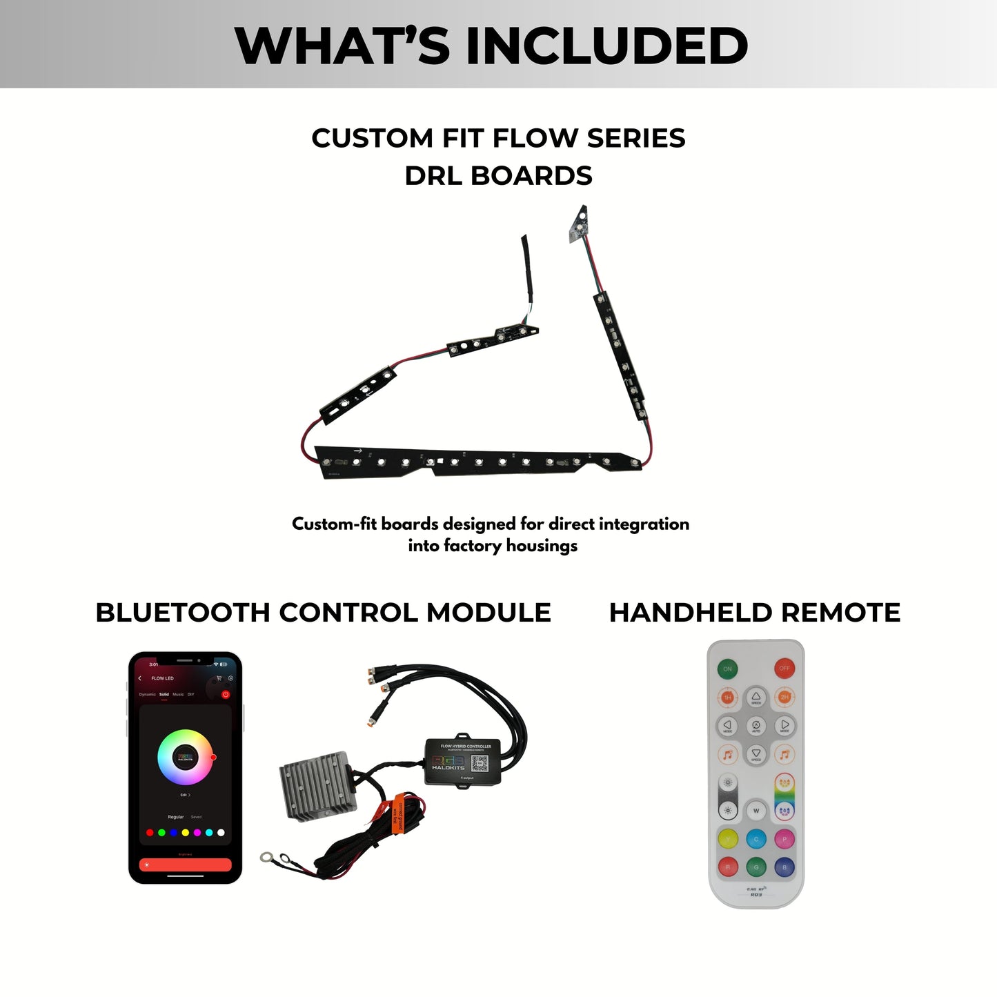 (2010-2013) Infiniti G37 Multicolor Flow DRL Boards (for Spyder Headlights only)