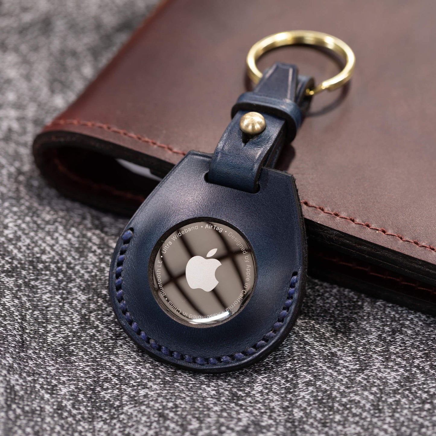 Leather Apple Air Tag Holder by Lifetime Leather Co