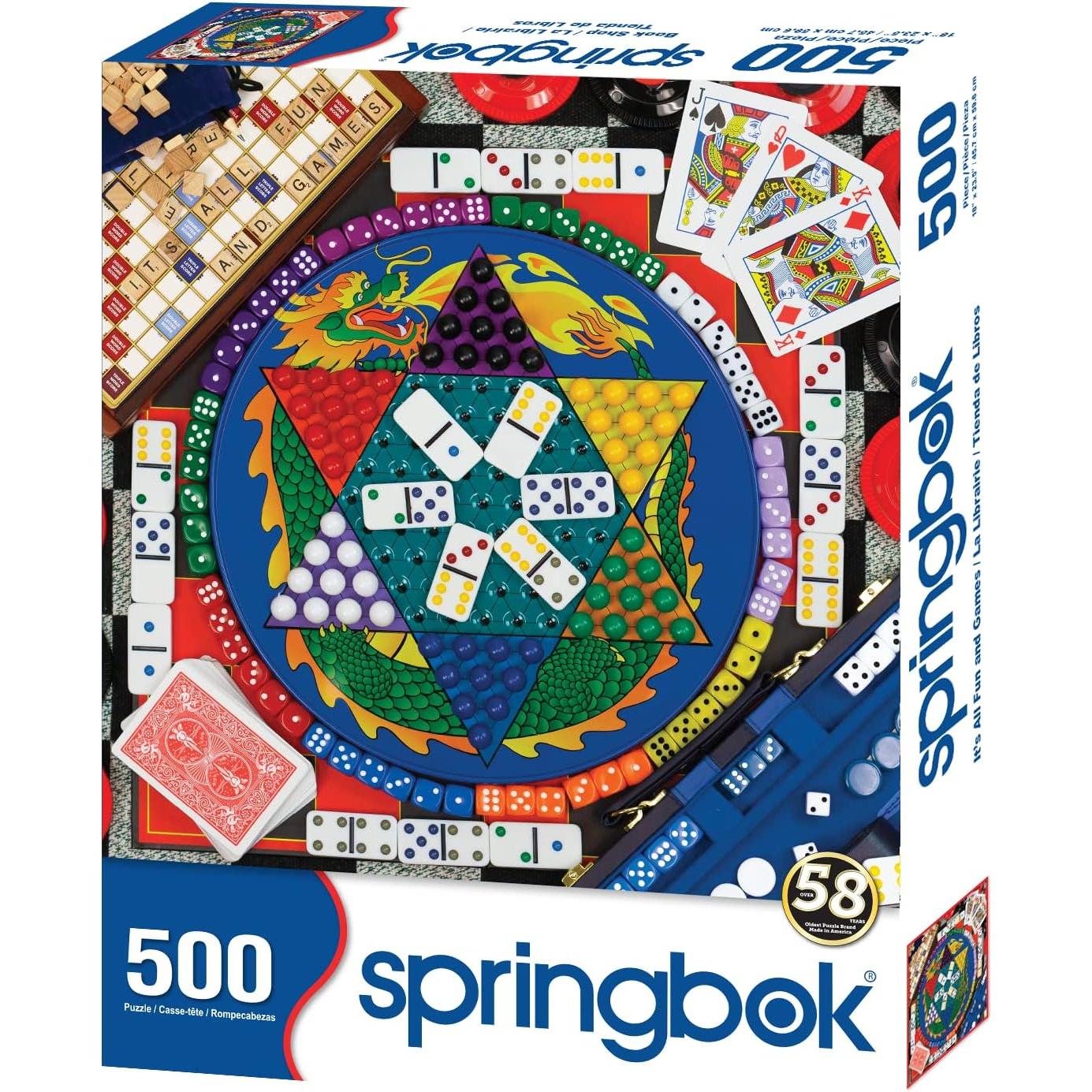 It's All Fun & Games 500 Piece Jigsaw Puzzle Springbok