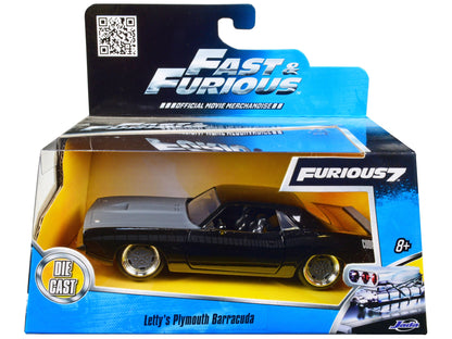 Letty's Plymouth Barracuda "Fast & Furious 7" Movie 1/32 Diecast Model Car by Jada  free shipping USA