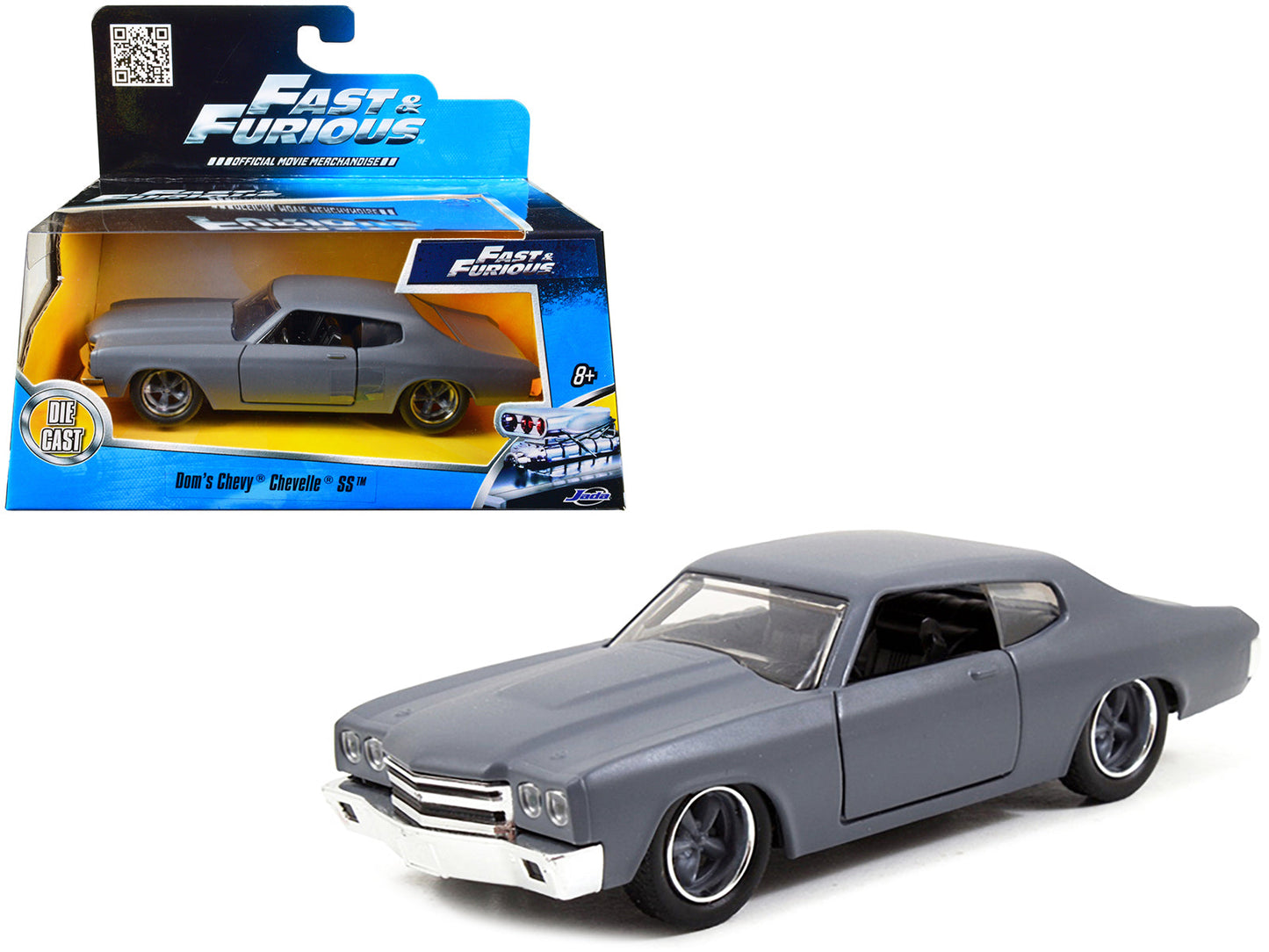 Dom's Chevrolet Chevelle SS Primer Grey "Fast & Furious" Movie 1/32 Diecast Model Car by Jada  free shipping USA