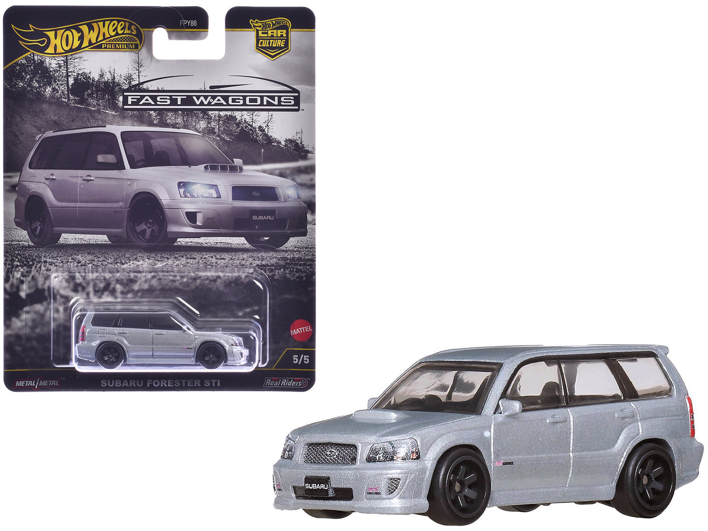 Subaru Forester STI Silver Metallic "Fast Wagons" Series Diecast Model Car by Hot Wheels  free shipping USA
