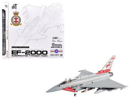 Eurofighter Typhoon FGR4 EF-2000 Aircraft "No.41(R) Squadron 100th Anniversary" (2016) British Royal Air Force 1/72 Diecast Model by JC Wings  free shipping USA