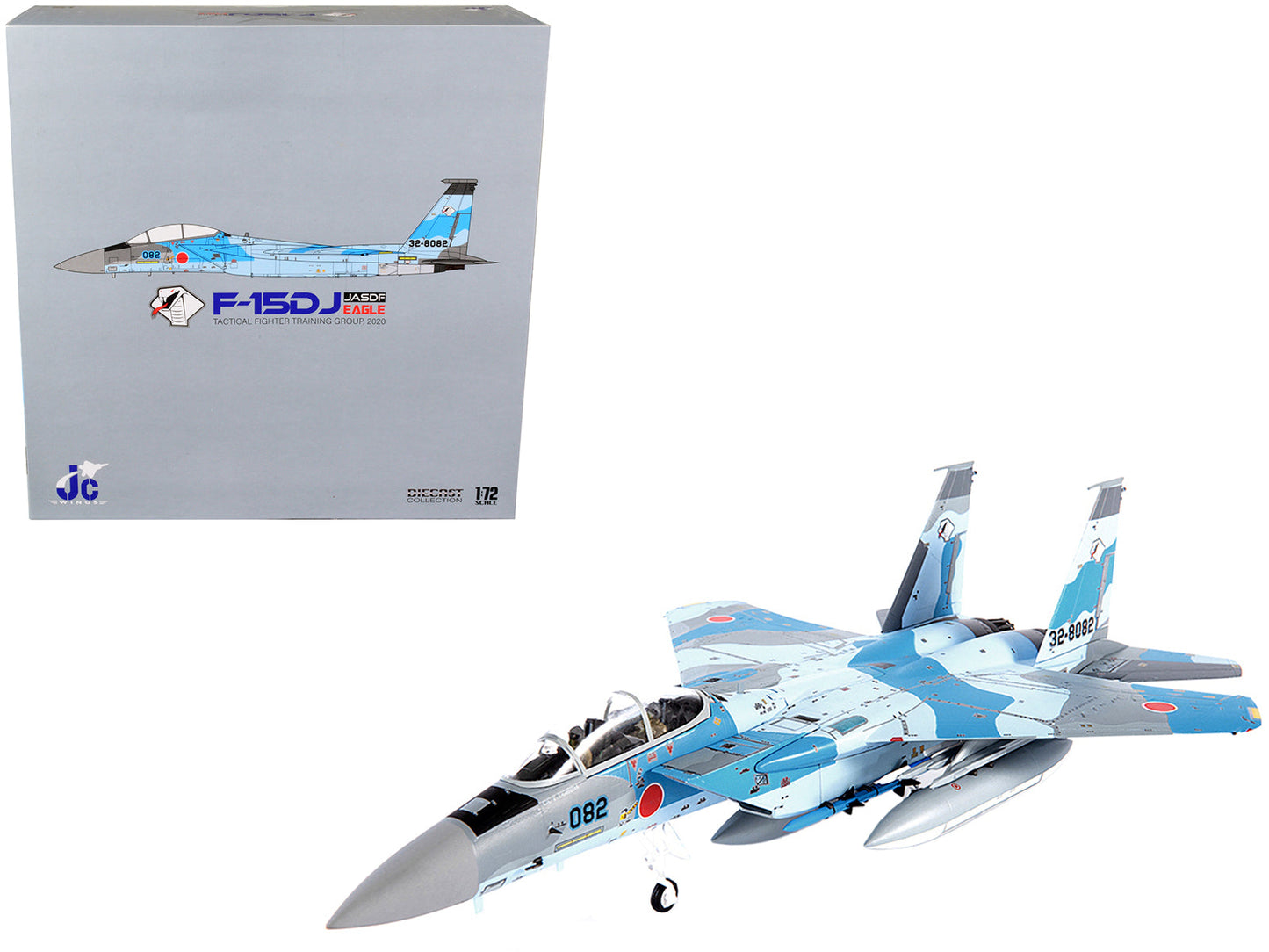 Mitsubishi F-15DJ Eagle Fighter Plane "JASDF (Japan Air Self-Defense Force) Tactical Fighter Training Group" (2020) 1/72 Diecast Model by JC Wings  free shipping USA