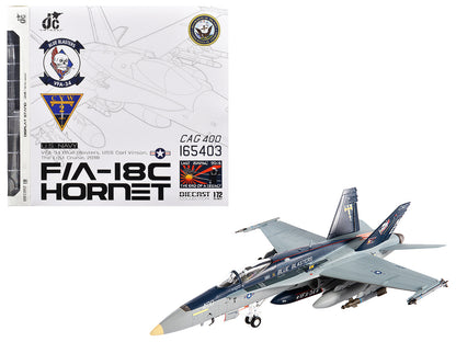 McDonnell Douglas F/A-18C Hornet Aircraft "VFA-34 Blue Blasters USS Carl Vinson Last Cruise" (2018) United States Navy 1/72 Diecast Model by JC Wings  free shipping USA