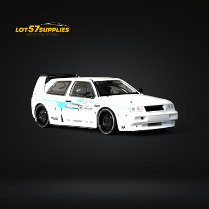 Rhino Model VW Golf Mk3 Concept - White Fast & Furious Livery 1:64