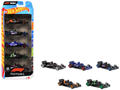 2024 Formula 1 World Championship 5 piece Set Diecast Model Cars by Hot Wheels  free shipping USA