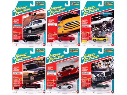 "Classic Gold Collection" 2022 Set B of 6 Cars Release 3 1/64 Diecast Model Cars by Johnny Lightning  free shipping USA