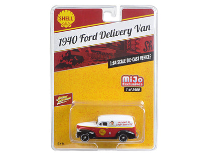 1940 Ford Delivery Van "Shell" 1/64 Diecast Model Car by Johnny Lightning  free shipping USA