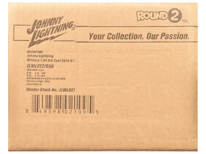 "Military" Set B of 6 pieces 2025 Release 1 Limited Edition Diecast Models by Johnny Lightning